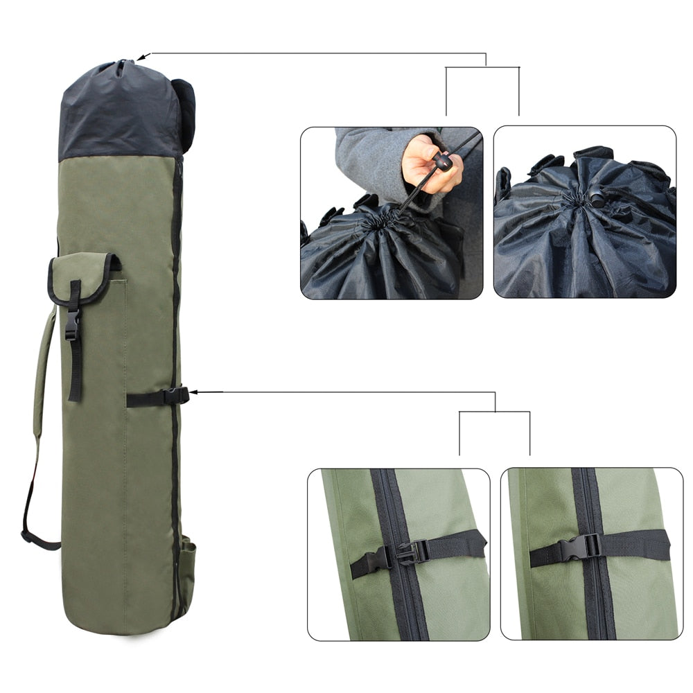 Multifunction Nylon Fishing Bag | Rod & Tackle Storage