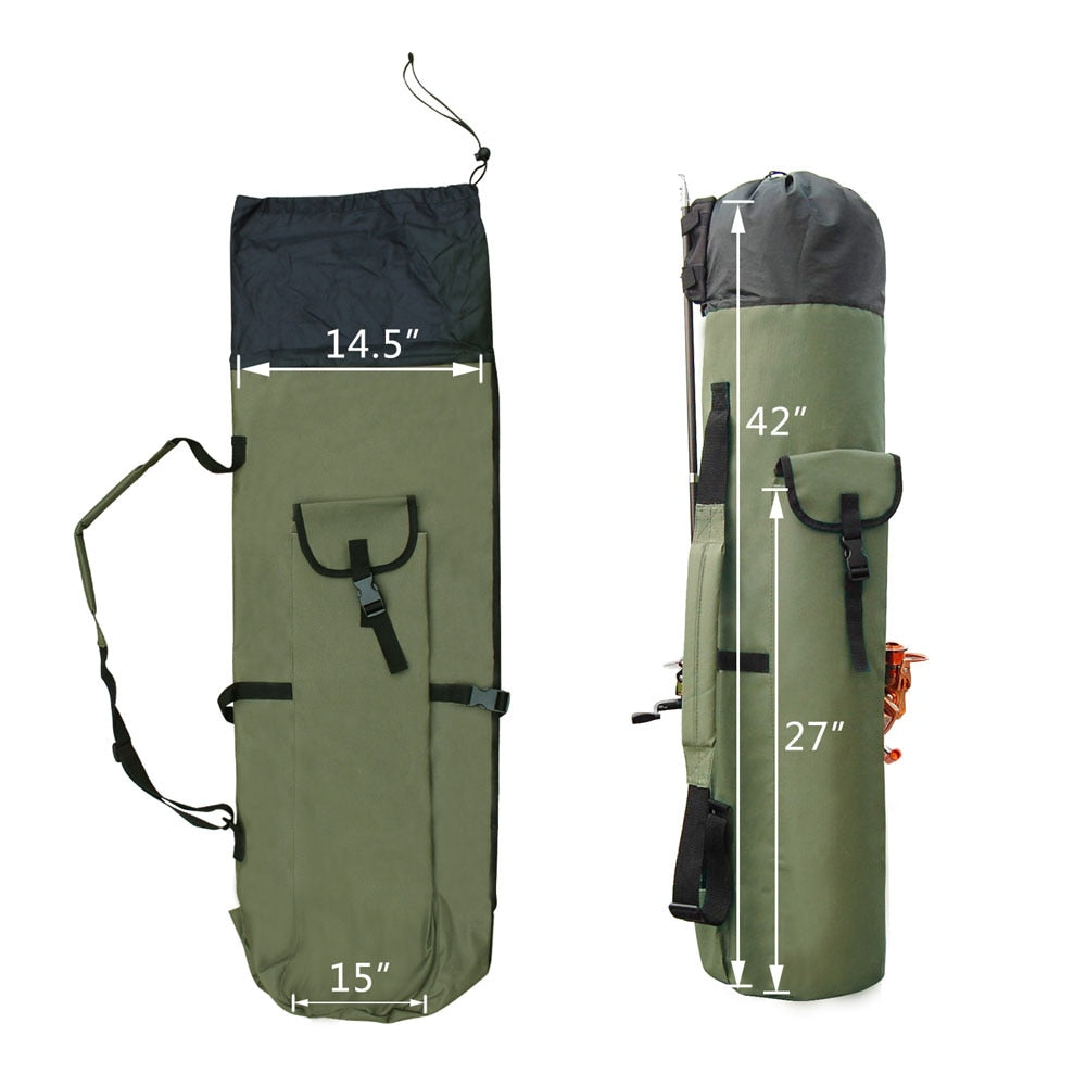 Multifunction Nylon Fishing Bag | Rod & Tackle Storage