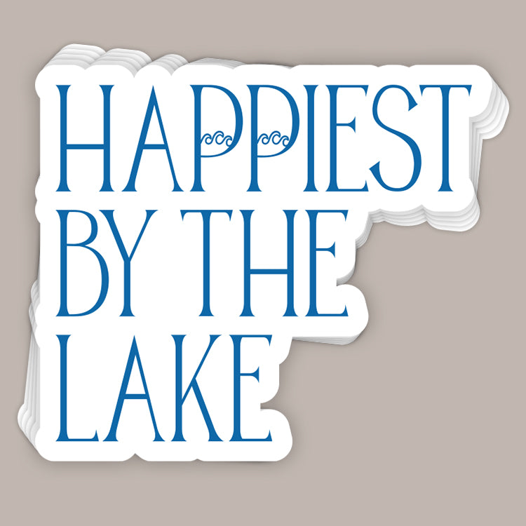 Happiest By The Lake Sticker | Lake George Decal