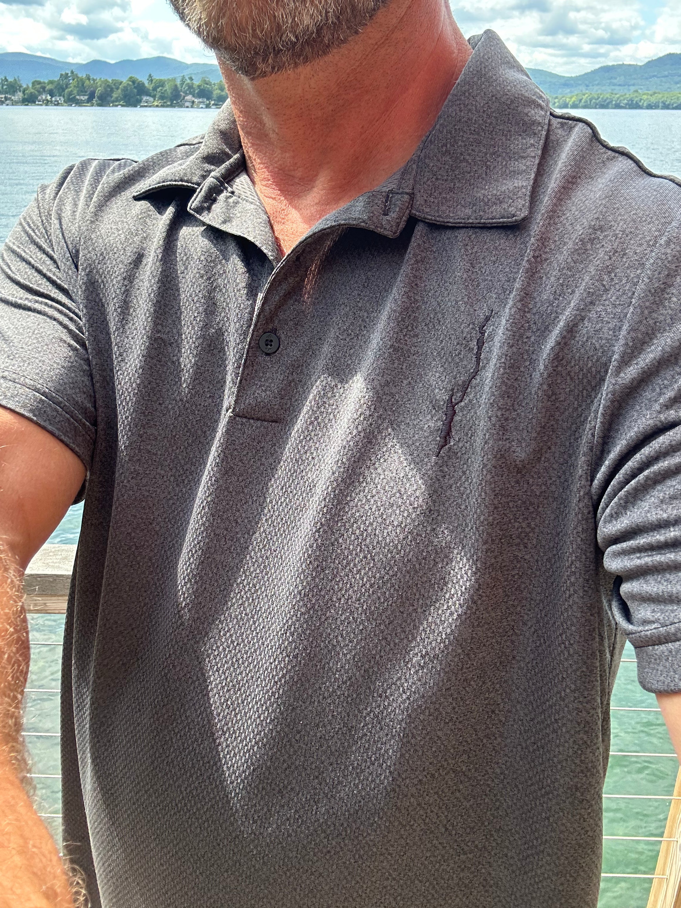 Lake George Adidas Space-Dyed Polo – Assembly Point Collection