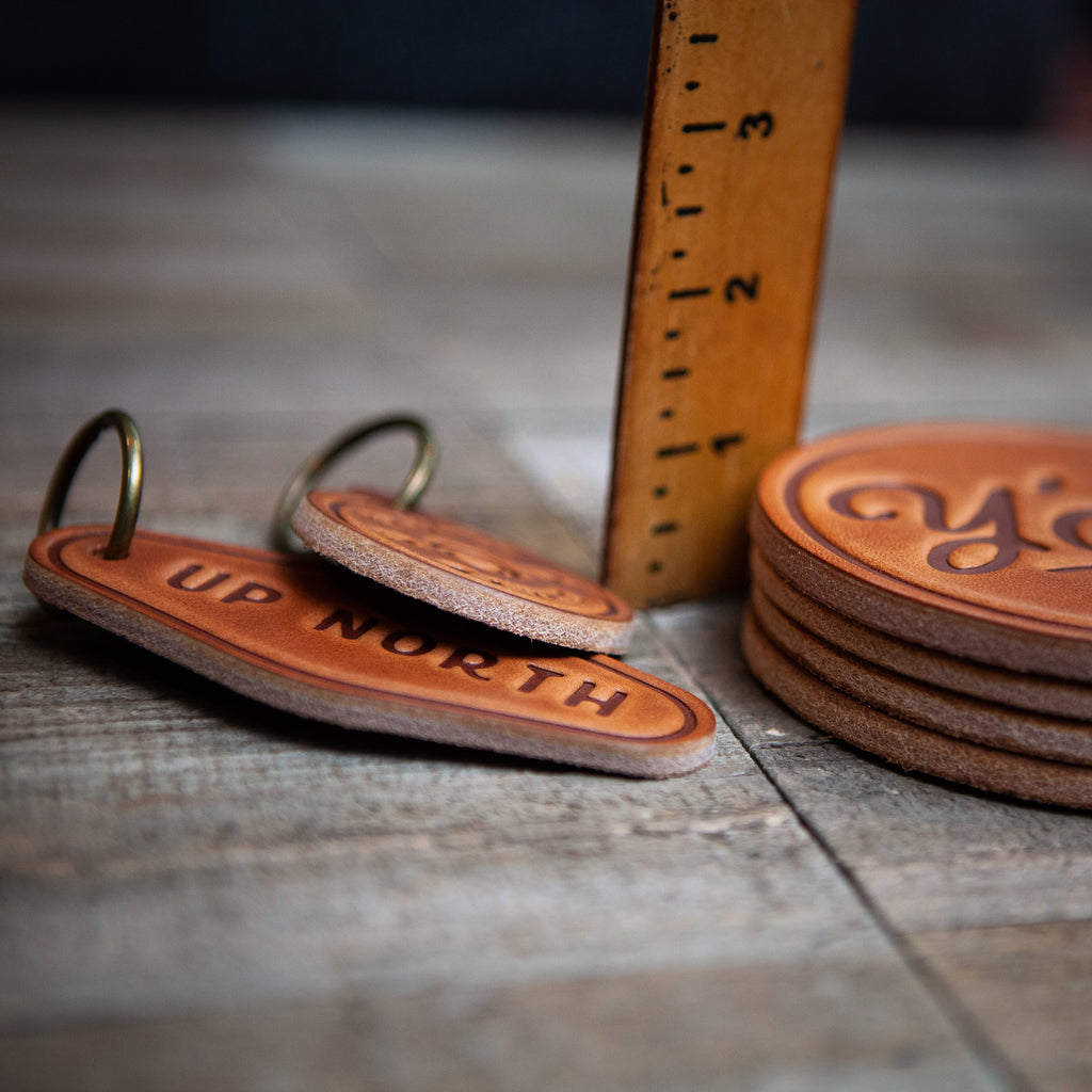 Adirondack Park Leather Coaster
