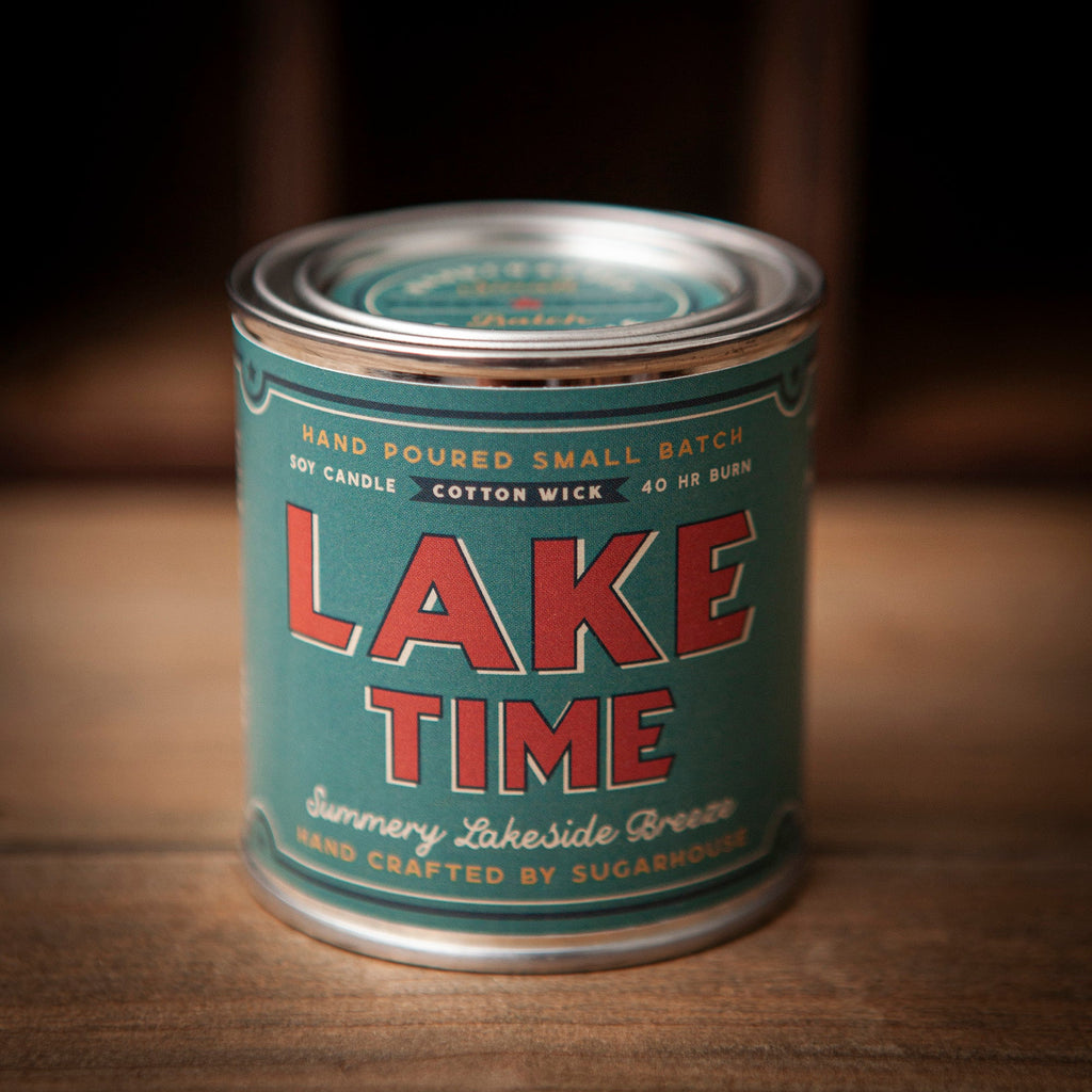 Lake Time Soy Candle — Paint Can Style