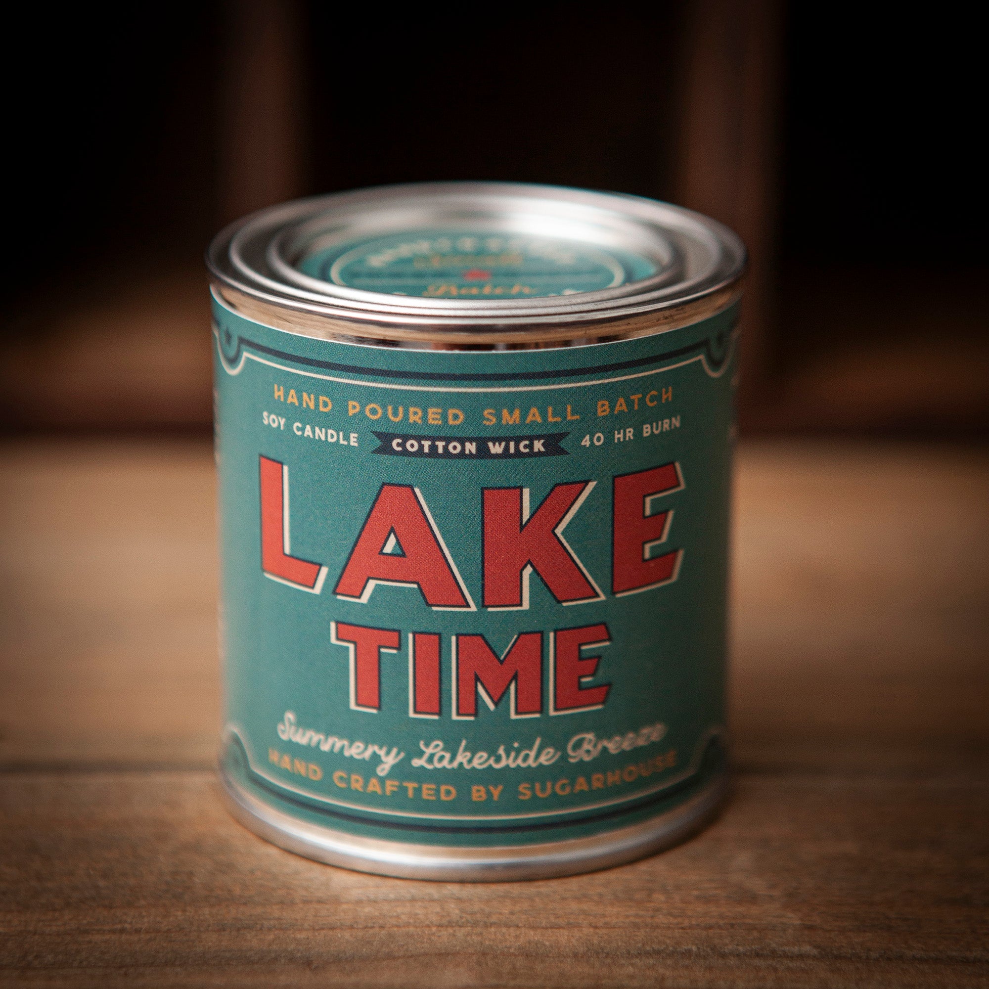 Lake Time Soy Candle — Paint Can Style