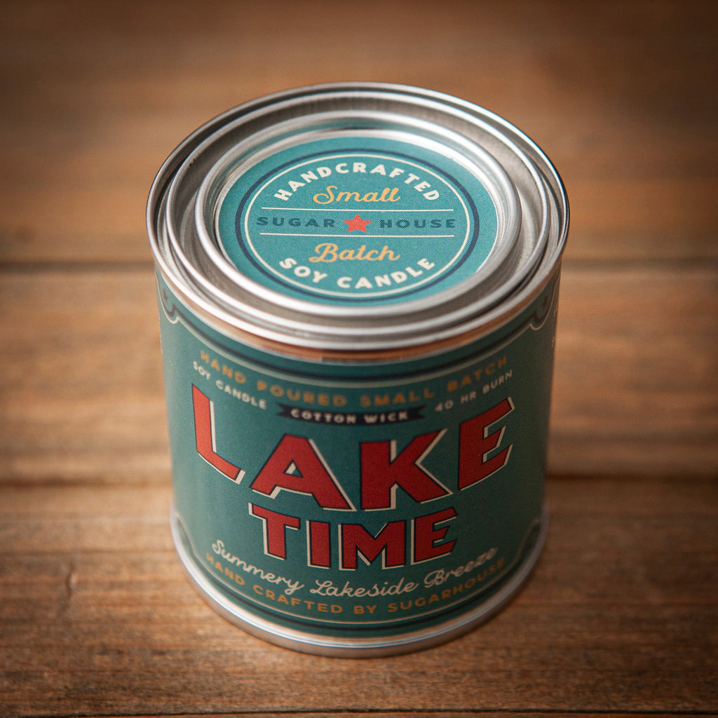 Lake Time Soy Candle — Paint Can Style
