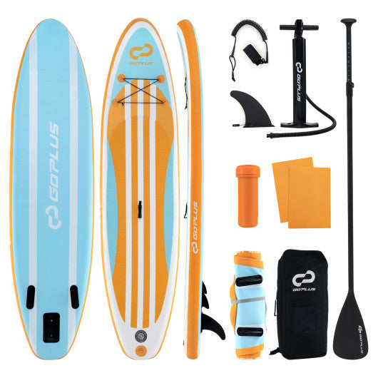 Inflatable Stand-Up Paddle Board — 11', 3 Fins, Full Kit (Blue + Yellow)
