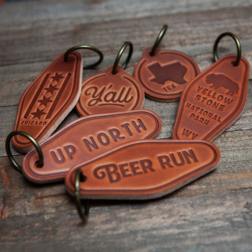 Vacay Leather Keychain Motel Style