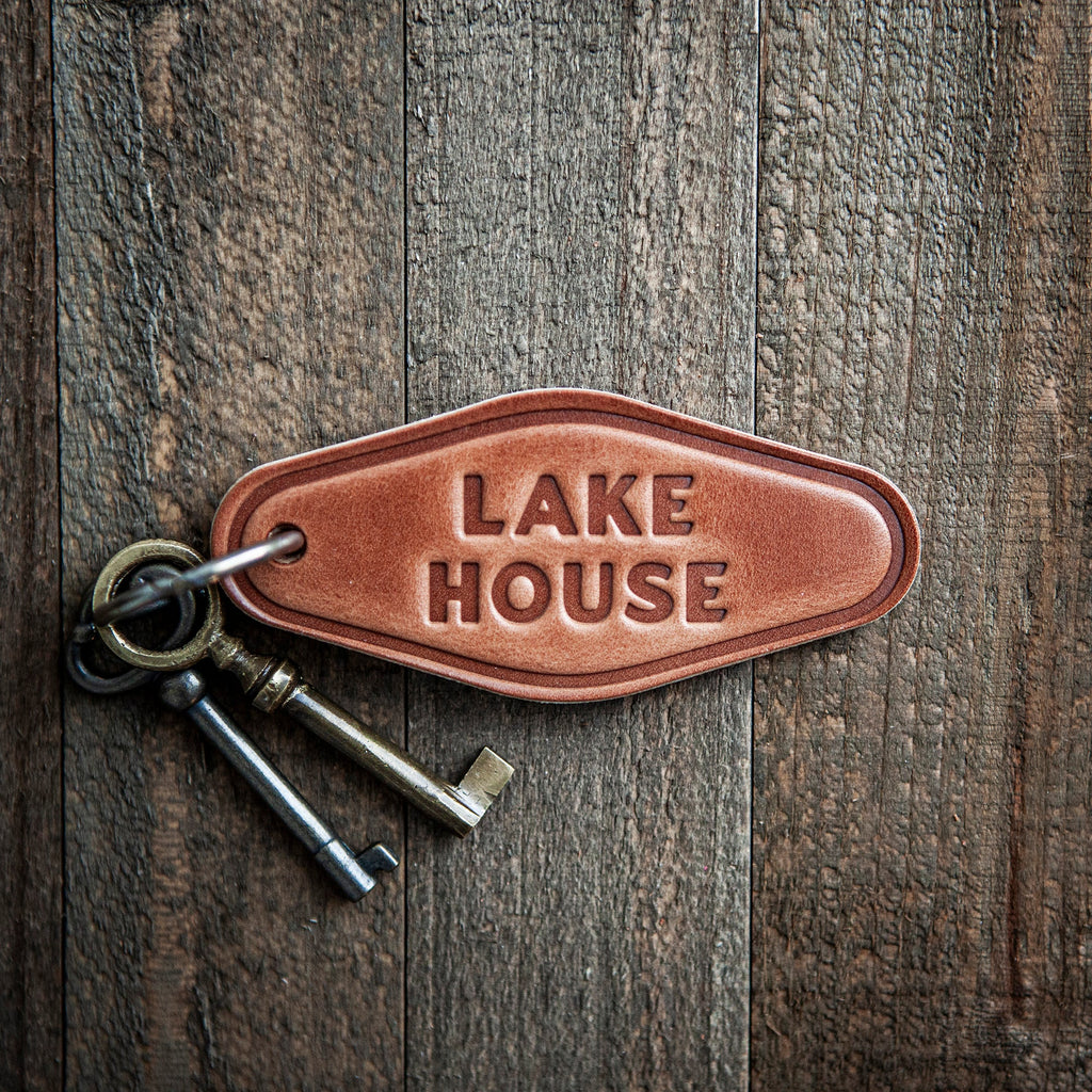 Lake House Leather Keychain — Motel Style