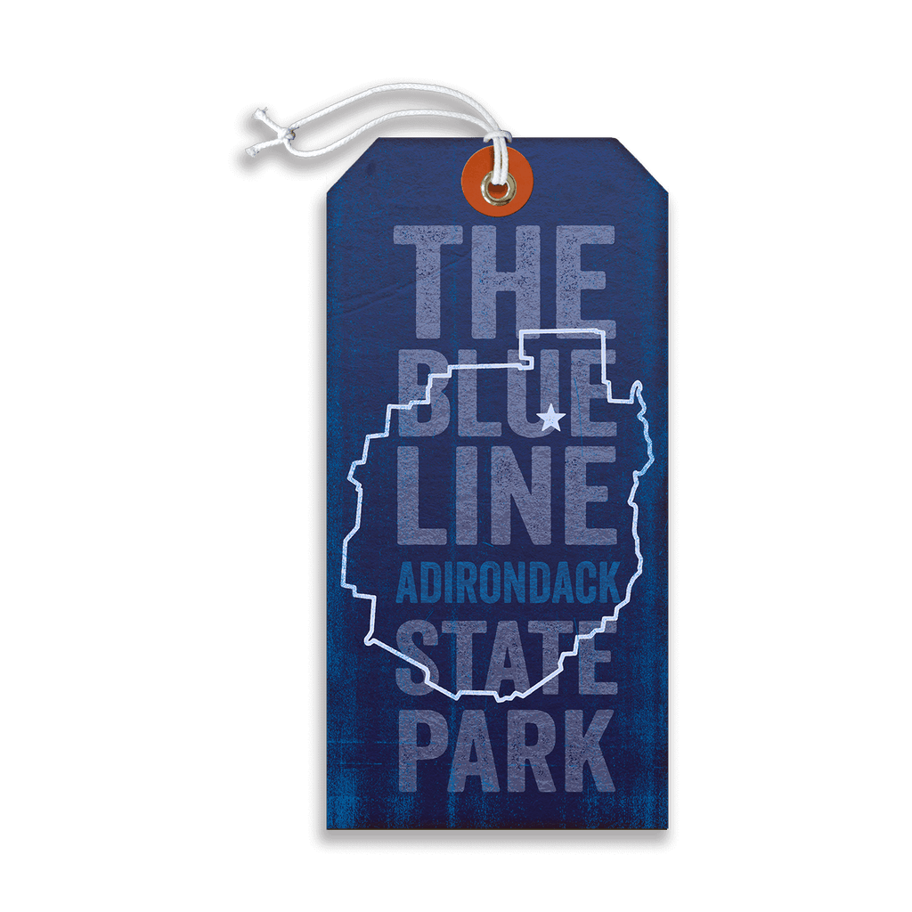 Adirondack State Park Vintage Luggage Tag Wall Art | The Lake George Store
