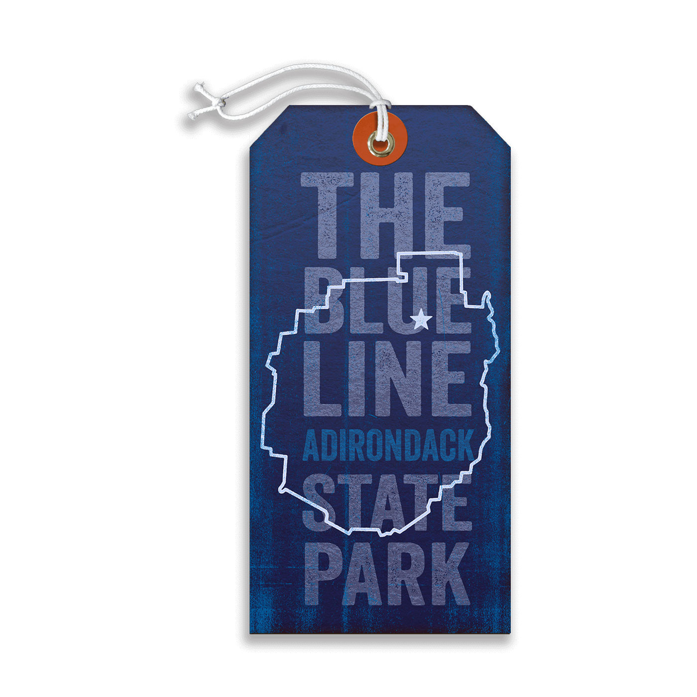 Adirondack State Park Vintage Luggage Tag Wall Art | The Lake George Store