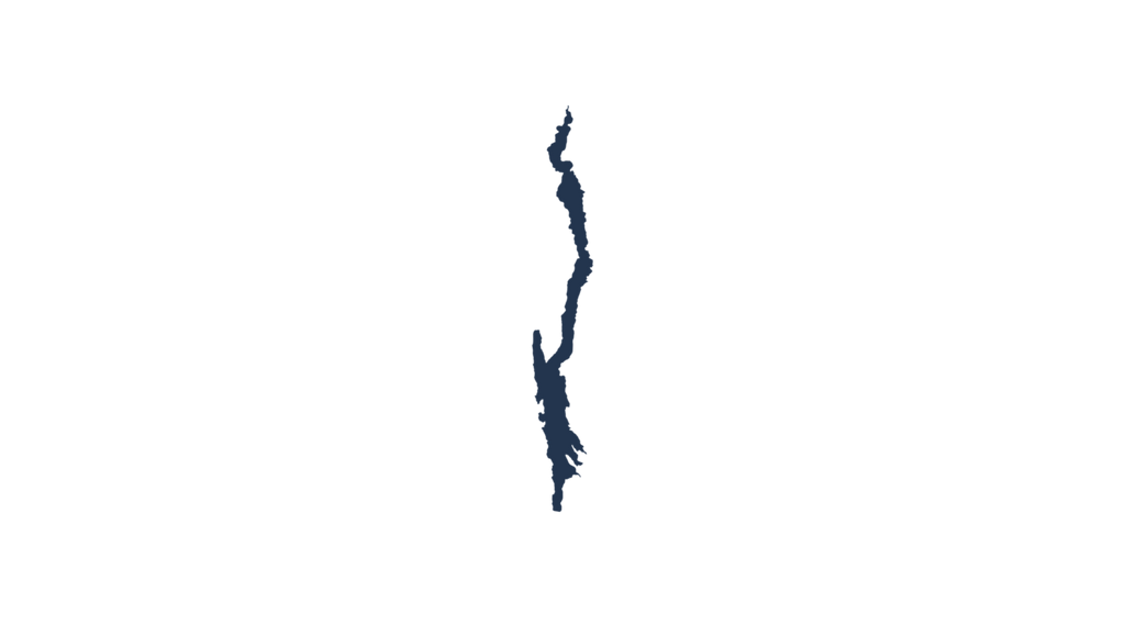 Lake George Temporary Tattoo - Lake Silhouette Design