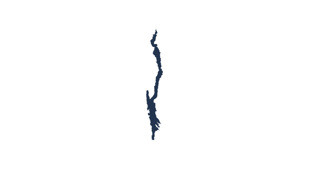 Lake George Temporary Tattoo - Lake Silhouette Design