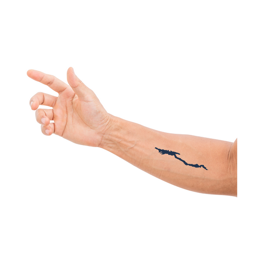 Lake George Temporary Tattoo - Lake Silhouette Design