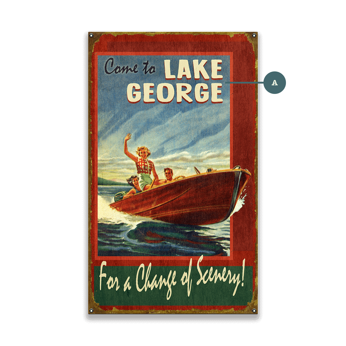 A Change of Scenery on the Water - Wood & Metal Wall Art