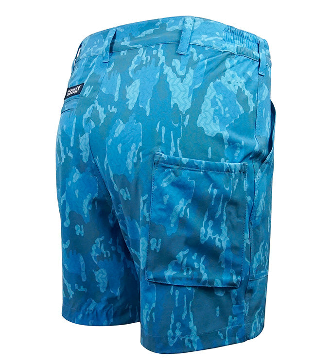 Men's Beer Can Island® Geo Camo Lightweight Stretch Fishing Short