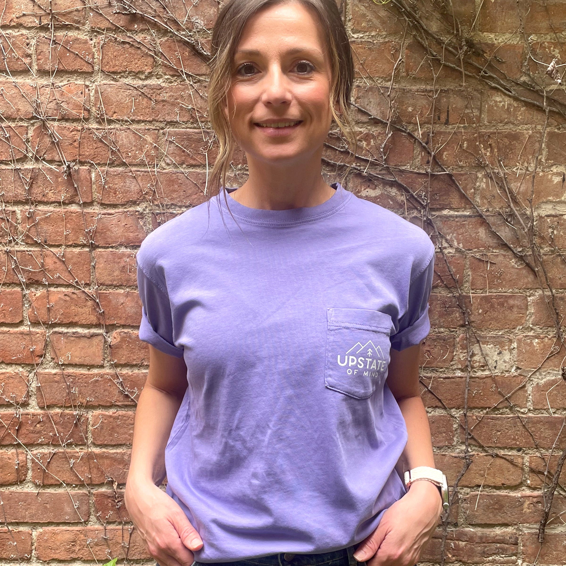 Mountainside Pocket Tee - Purple Haze