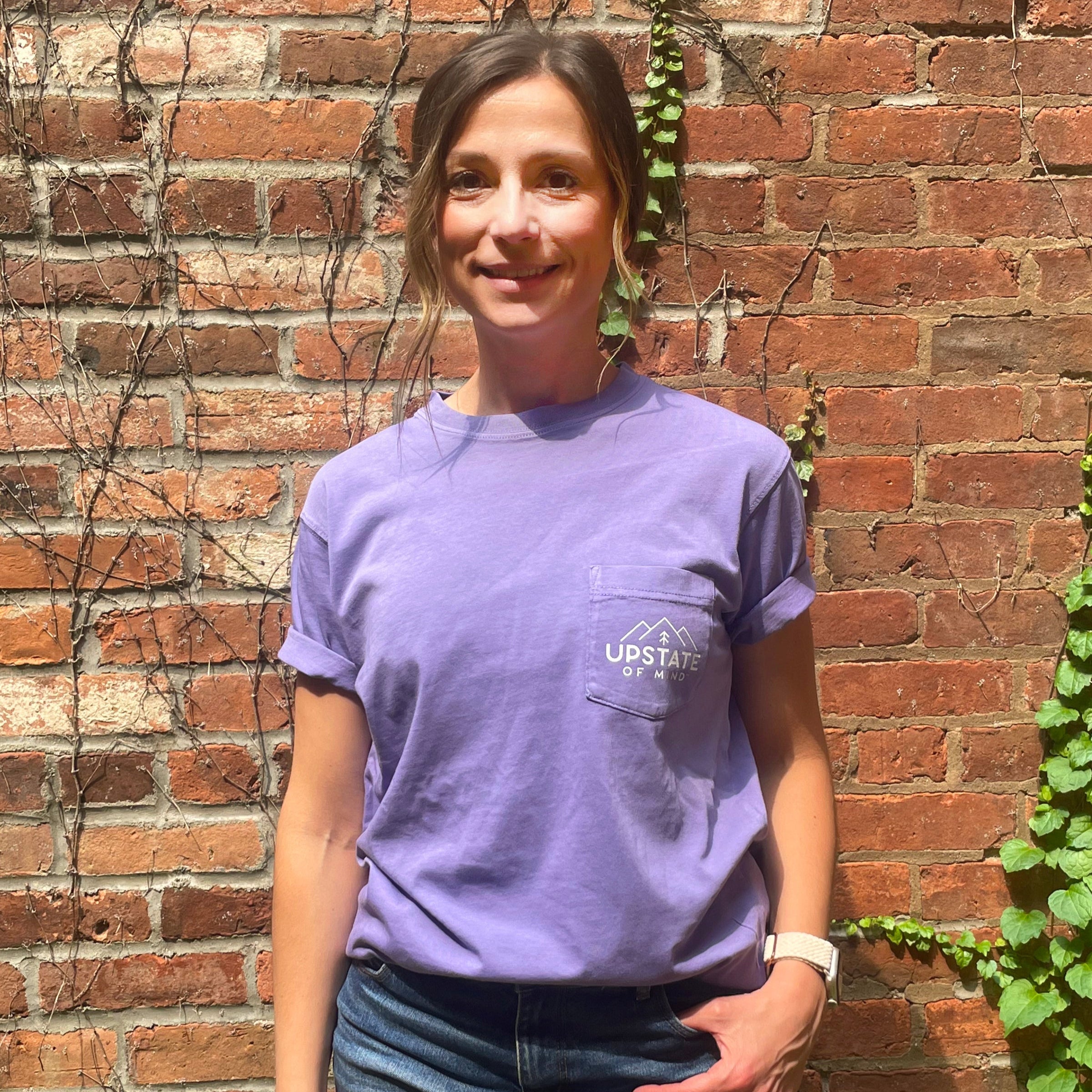 Mountainside Pocket Tee - Purple Haze