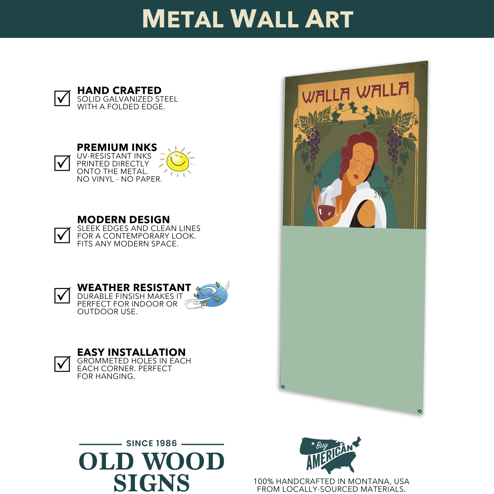 Adirondack Guide Service Vintage Wall Art – Wood & Metal | The Lake George Store
