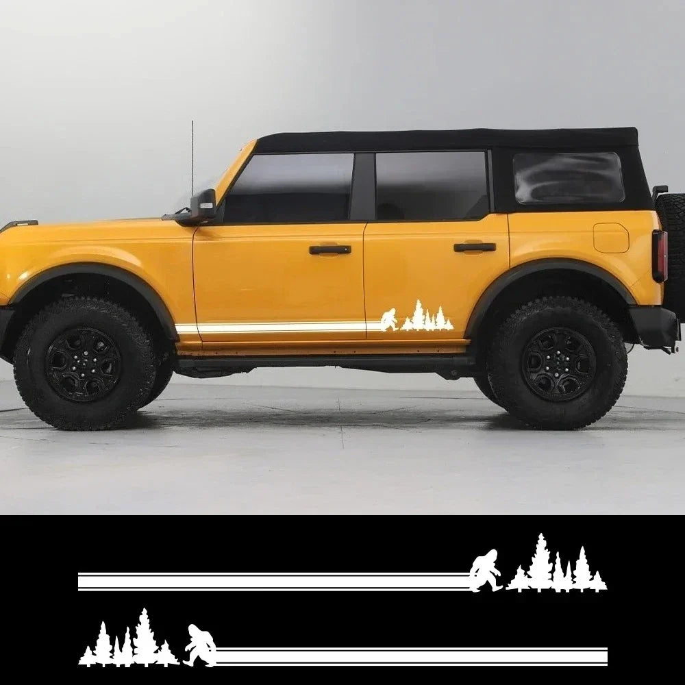 Bigfoot Side Stripe Decal for Ford Bronco (2021–2024) | Waterproof Off-Road Vinyl Graphics