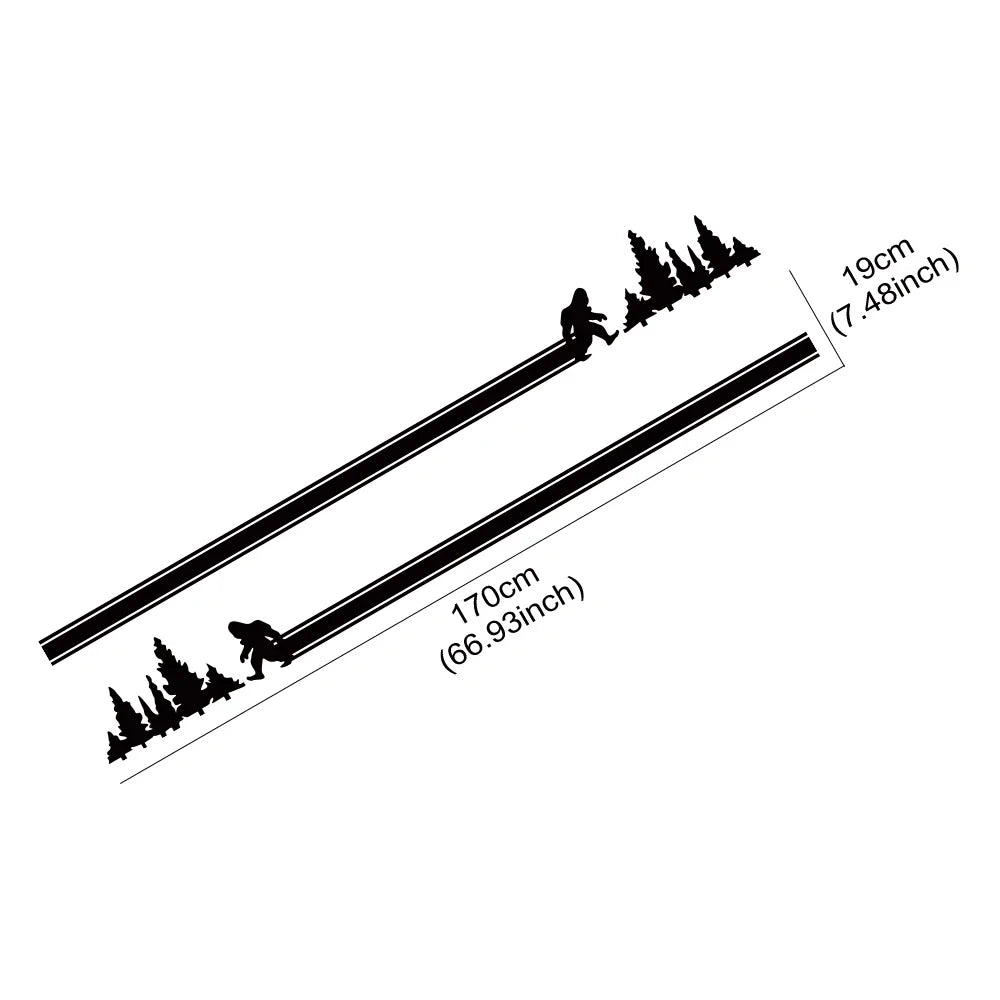 Bigfoot Side Stripe Decal for Ford Bronco (2021–2024) | Waterproof Off-Road Vinyl Graphics