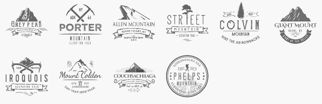 Adirondack 46 Peaks Building Blocks Trackers