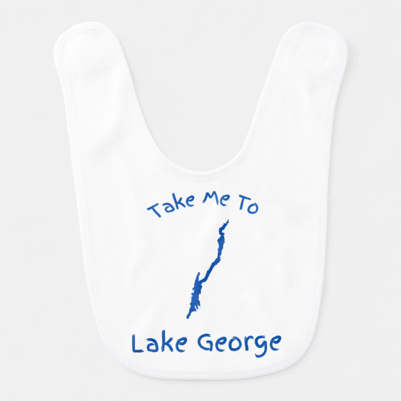 Take Me To Lake George Baby Bib