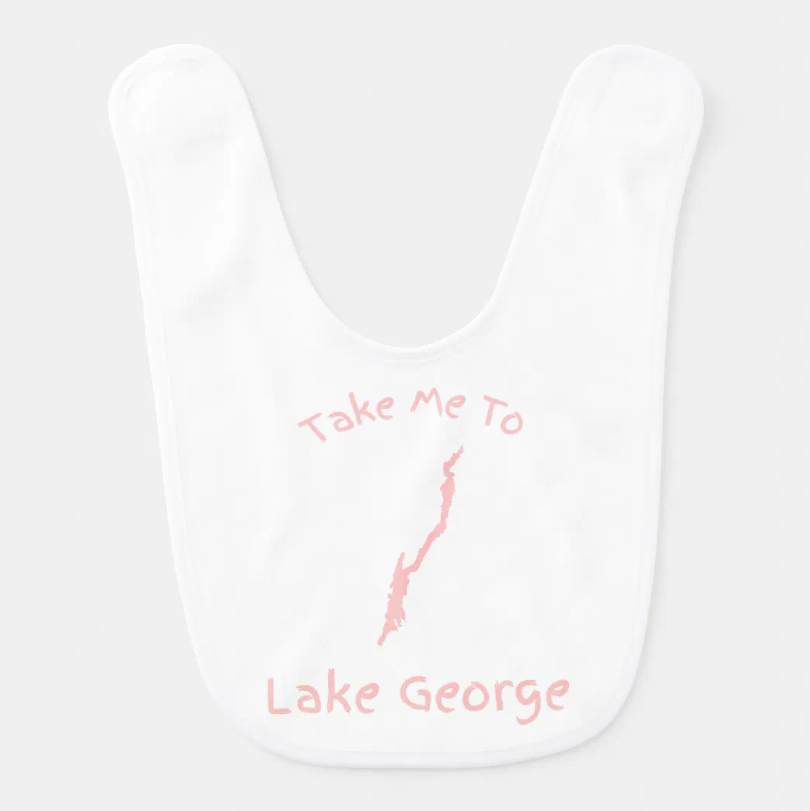 Take Me To Lake George Baby Bib