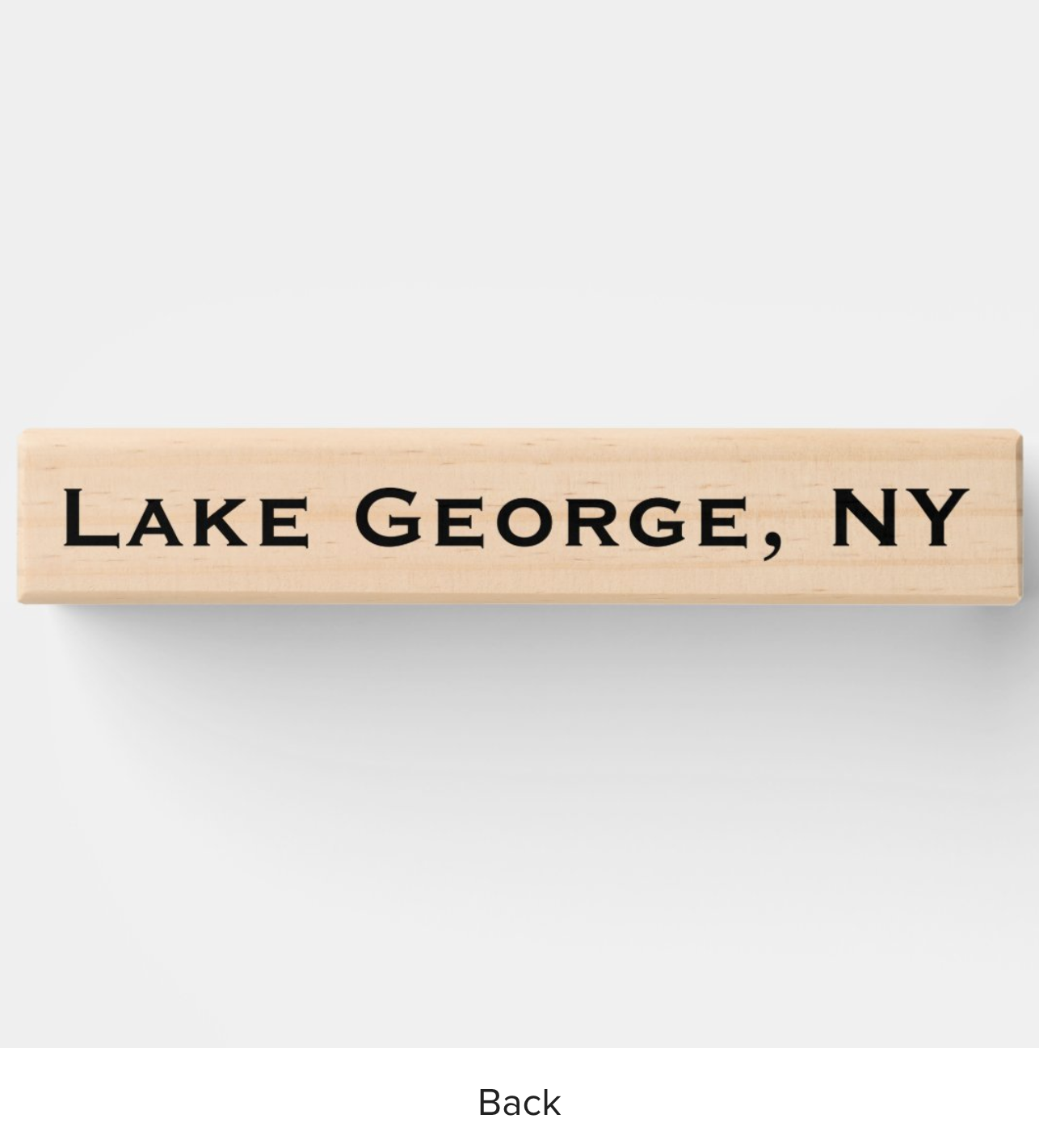 Lake George Giant Jenga Set individual piece back