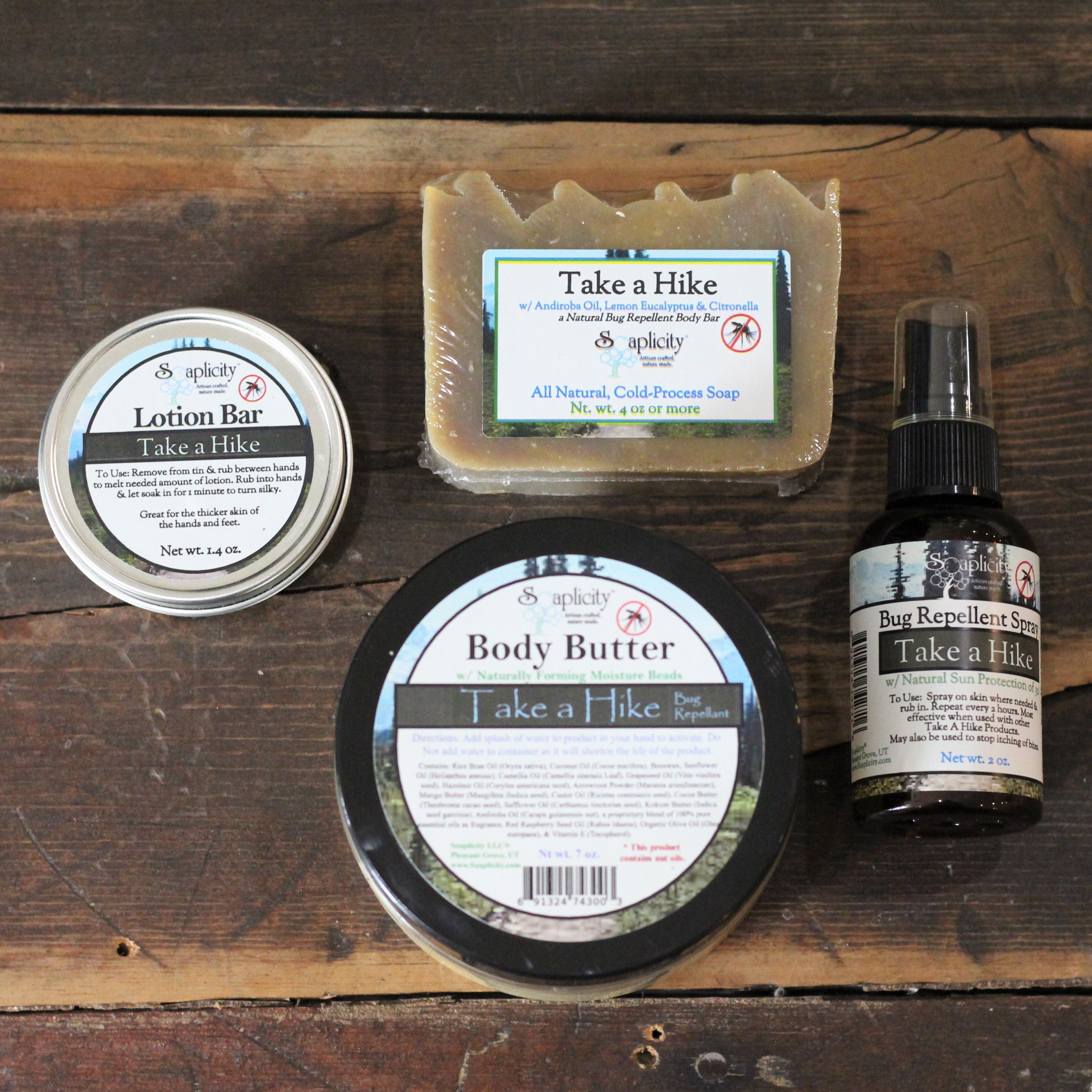 Take A Hike Natural Bug Repellent Pack — DEET-Free Insect Protection Bundle