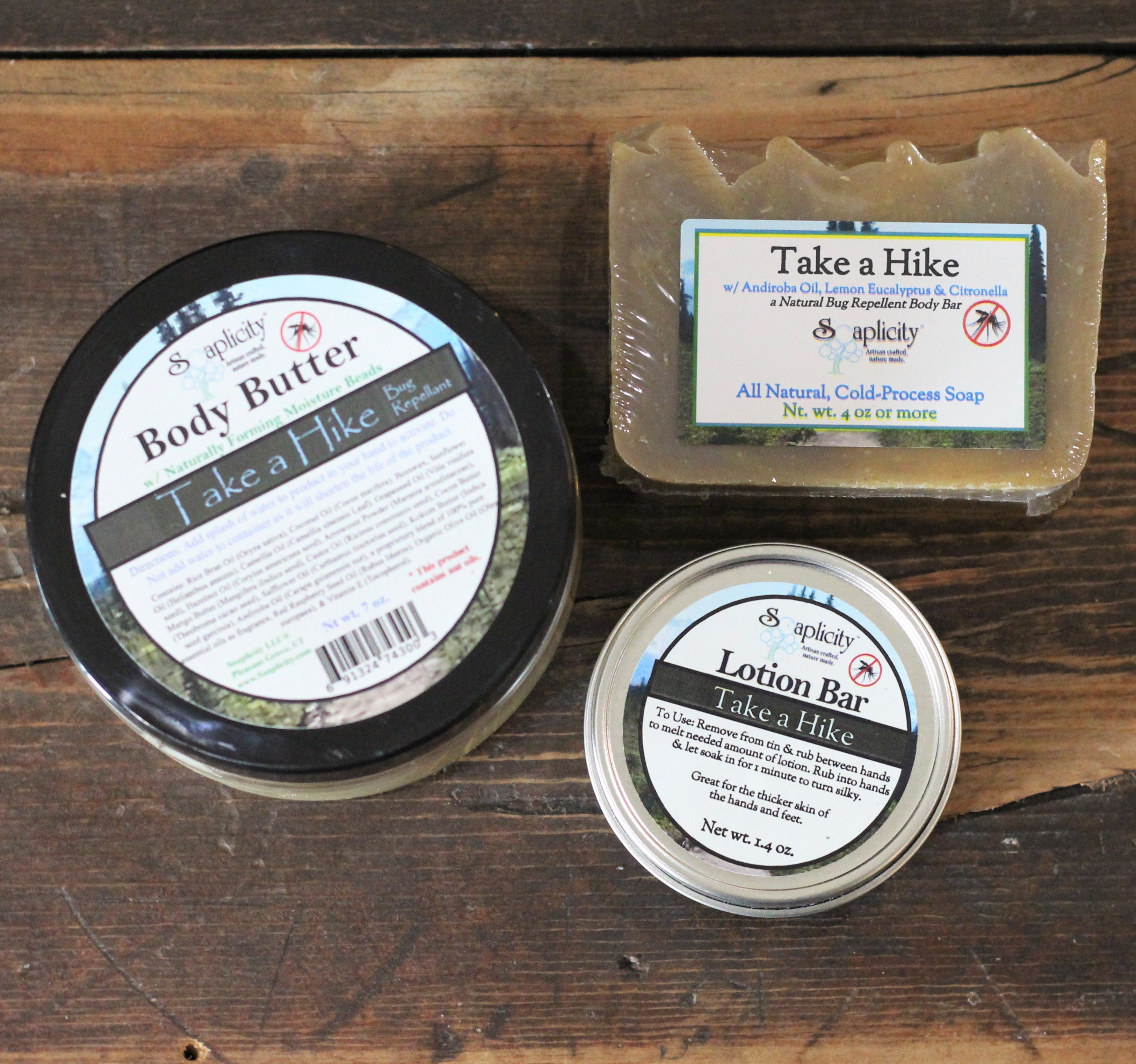 Take A Hike Natural Bug Repellent Pack — DEET-Free Insect Protection Bundle