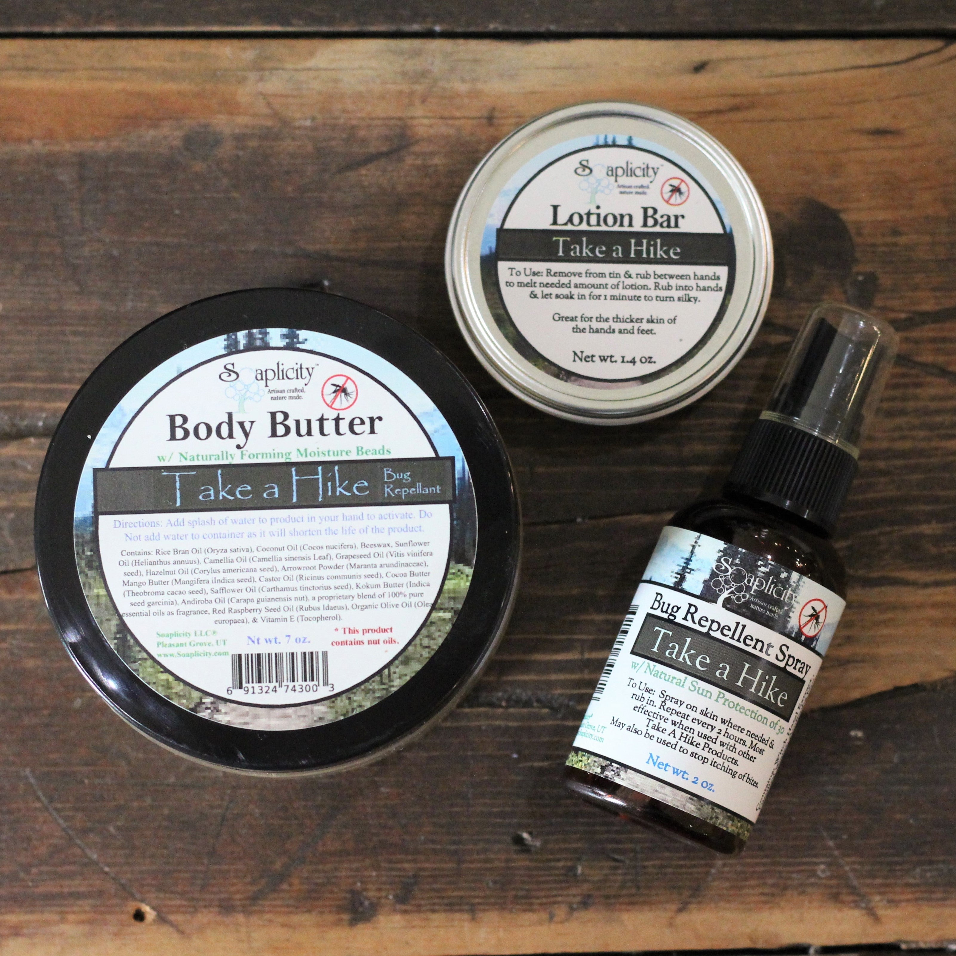 Take A Hike Natural Bug Repellent Pack — DEET-Free Insect Protection Bundle