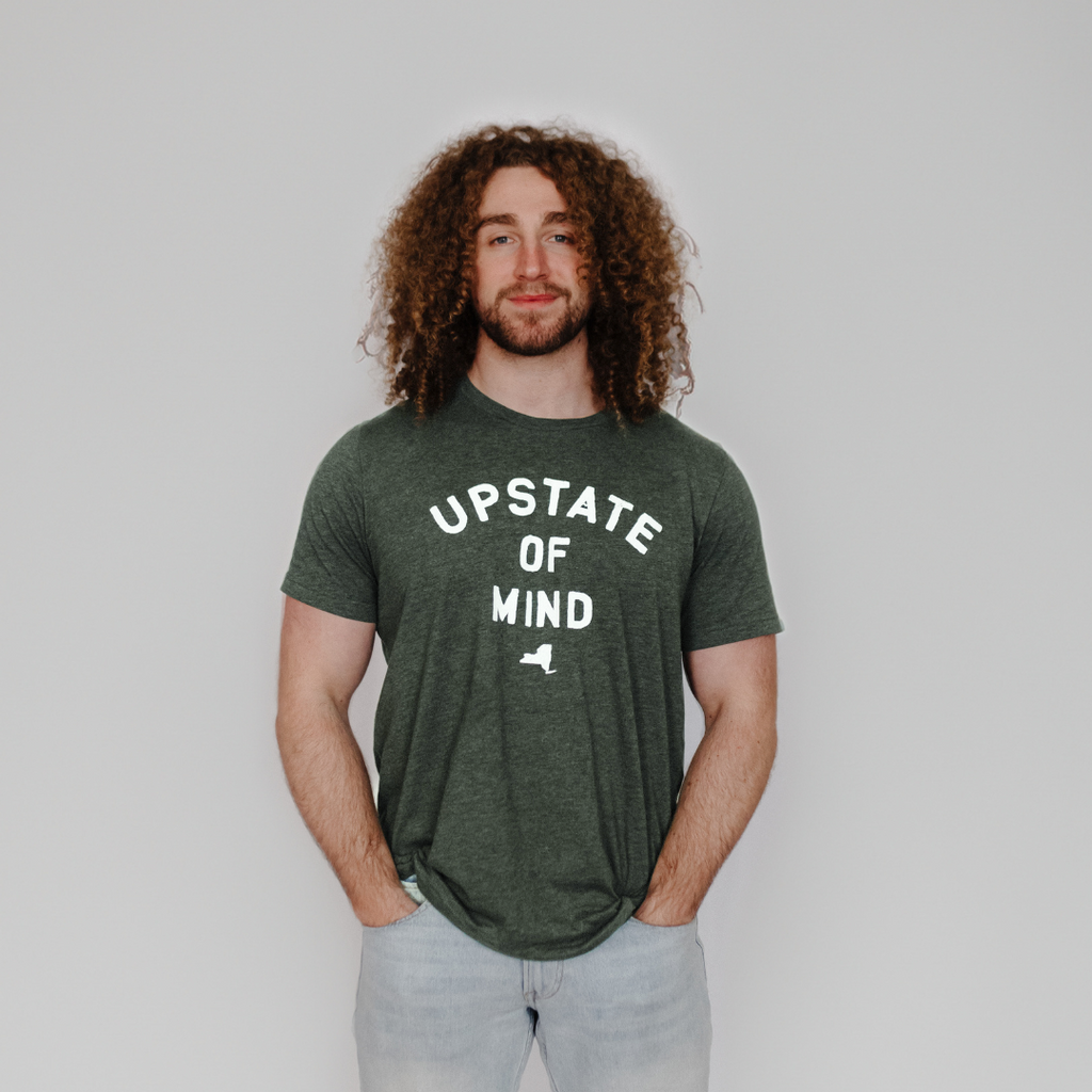 Upstate of Mind Tee - Forest Heather