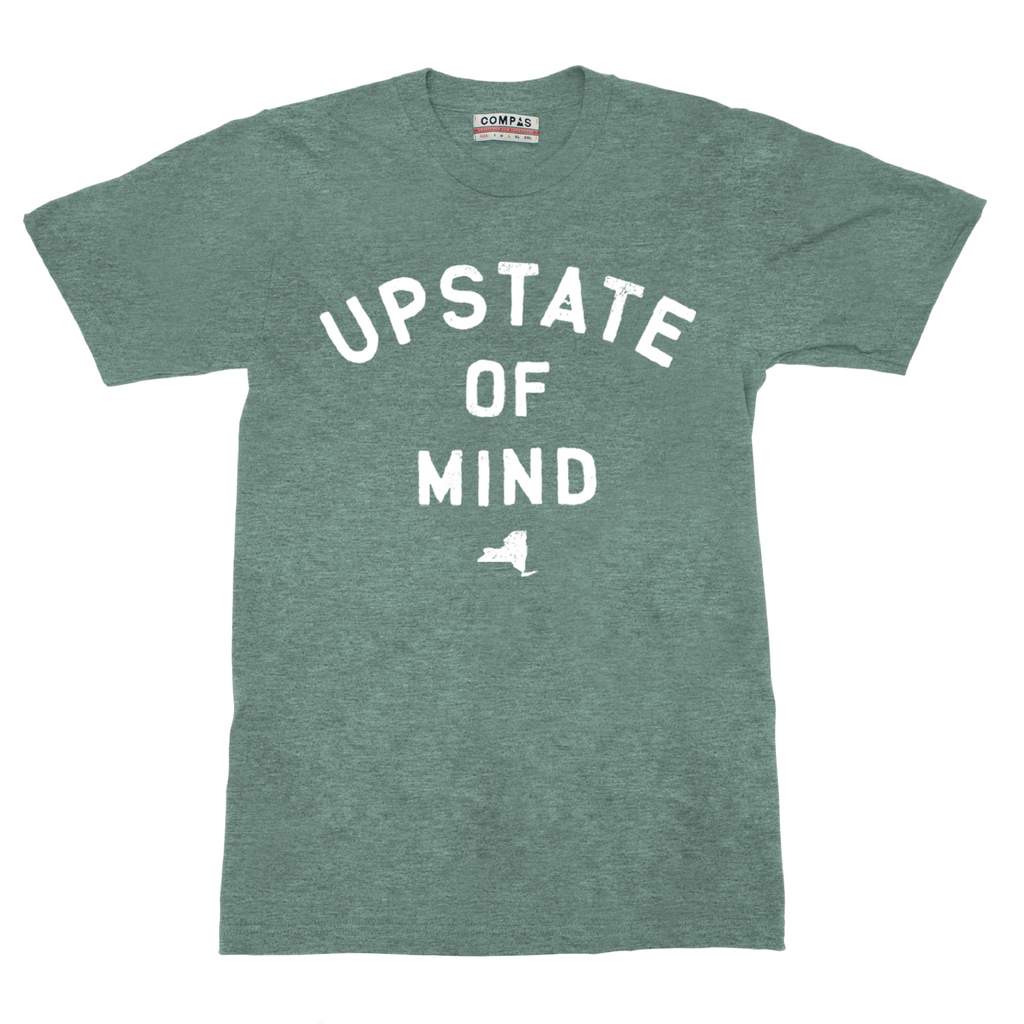 Upstate of Mind Tee - Forest Heather