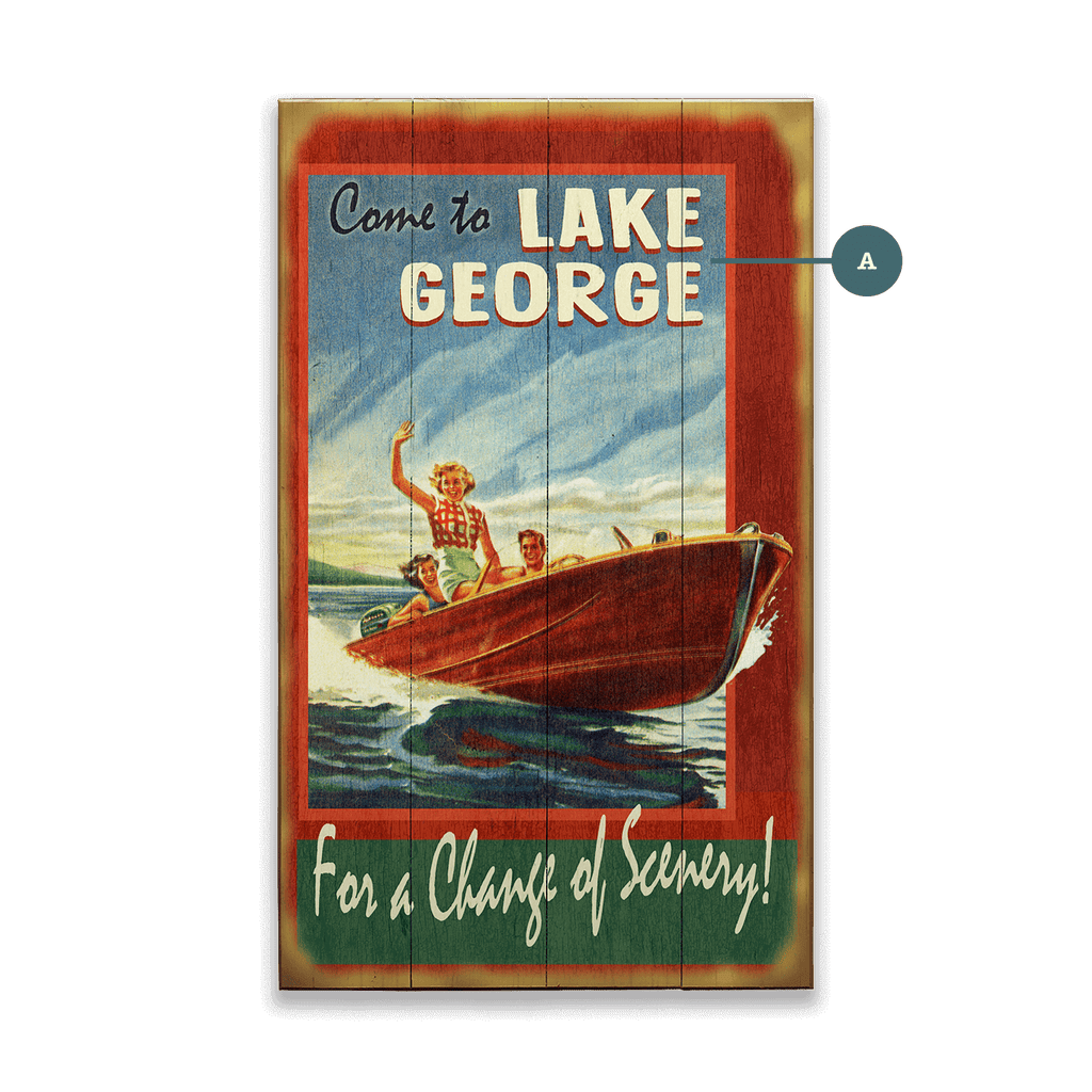 A Change of Scenery on the Water - Wood & Metal Wall Art