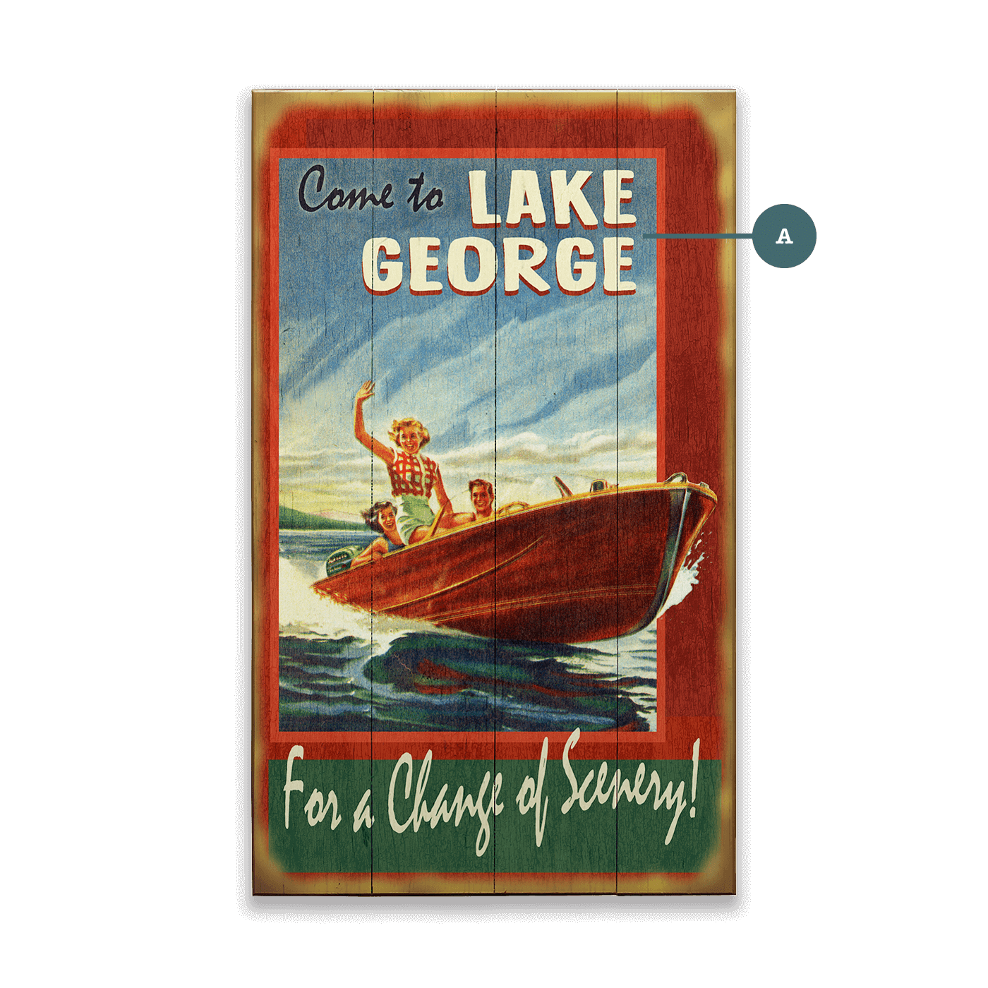 A Change of Scenery on the Water - Wood & Metal Wall Art
