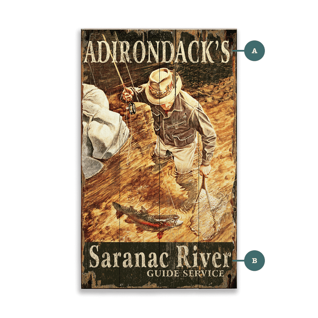 Adirondacks Guide Service Wall Art