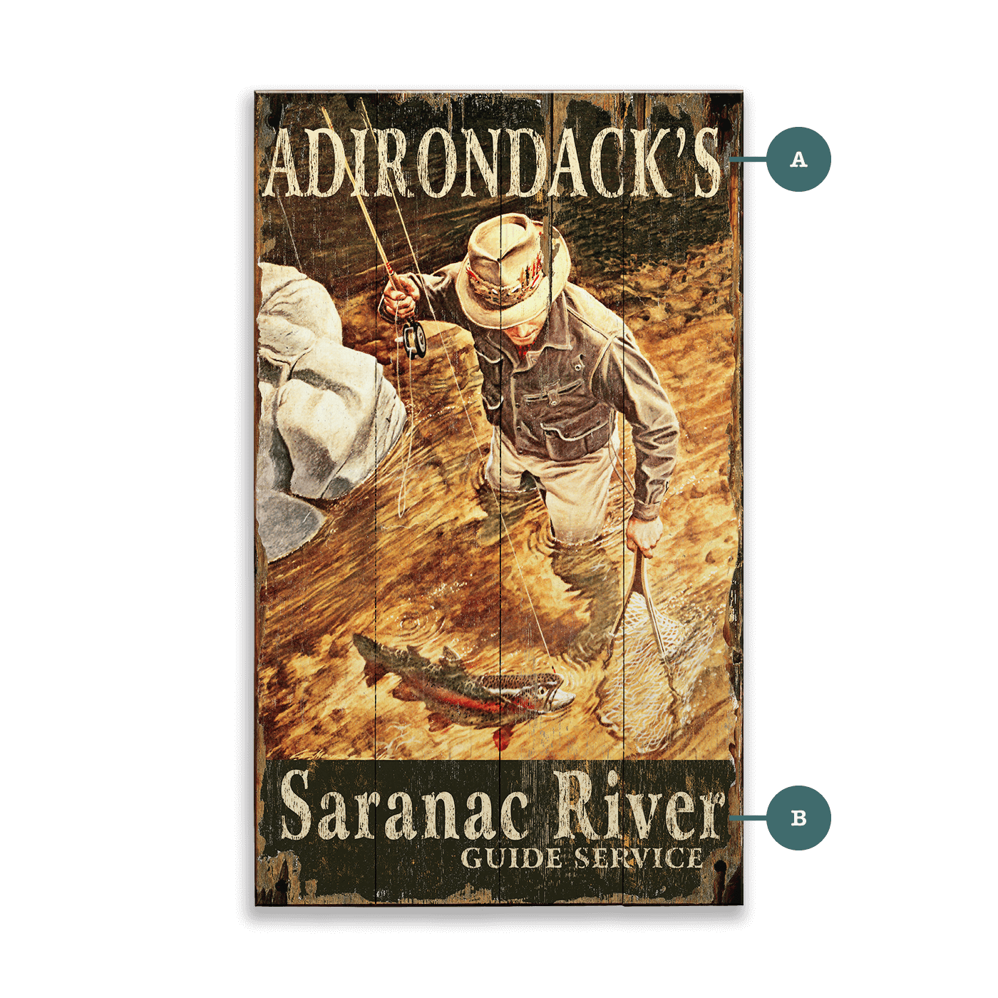 Adirondacks Guide Service Wall Art