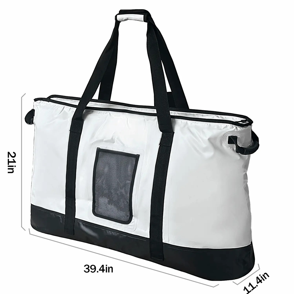 Fish Cooler Bag with Flat Bottom — 106QT / 100L, YKK Zipper