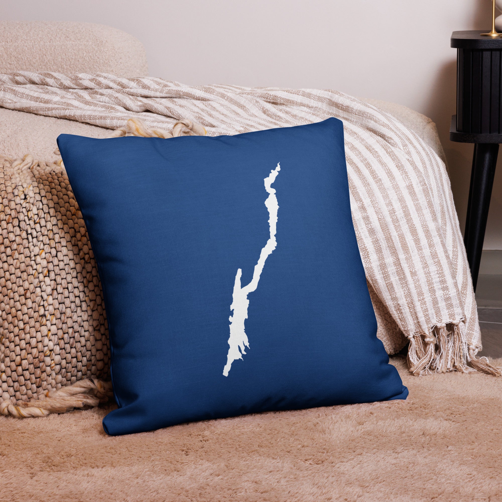 Lake George Throw Pillow in Various Sizes