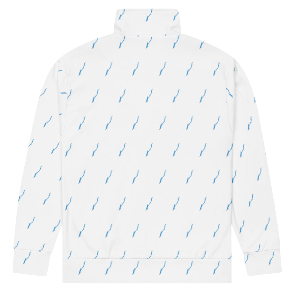 Lake George Patterned White Track Jacket