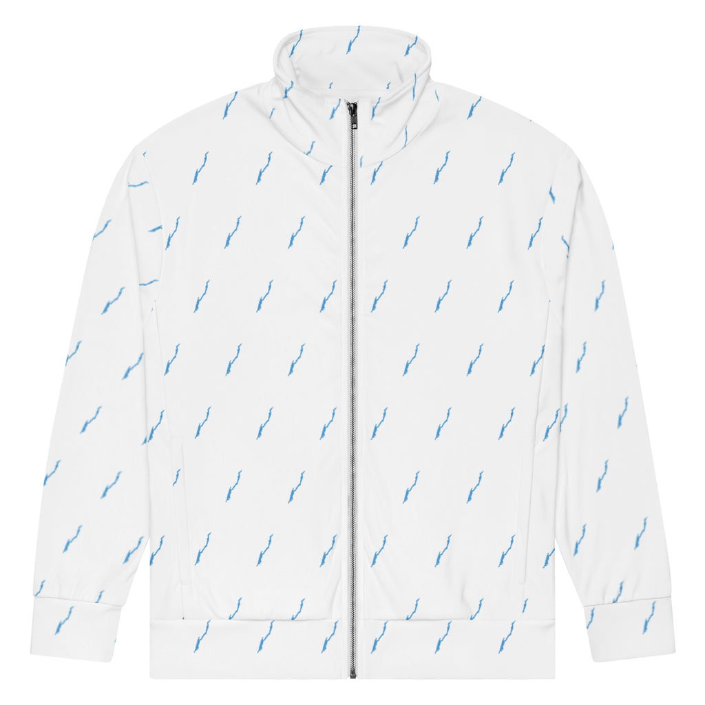 Lake George Patterned White Track Jacket