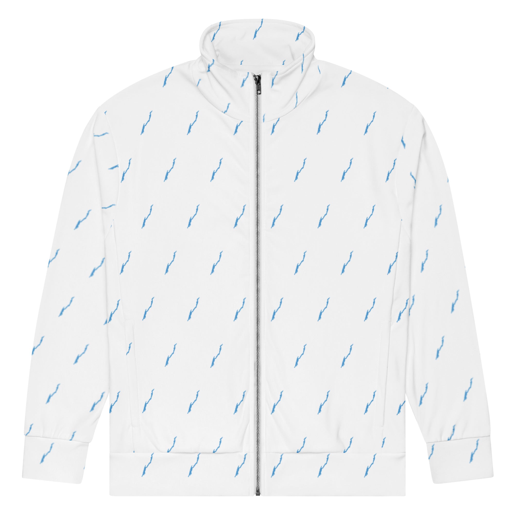 Lake George Patterned White Track Jacket