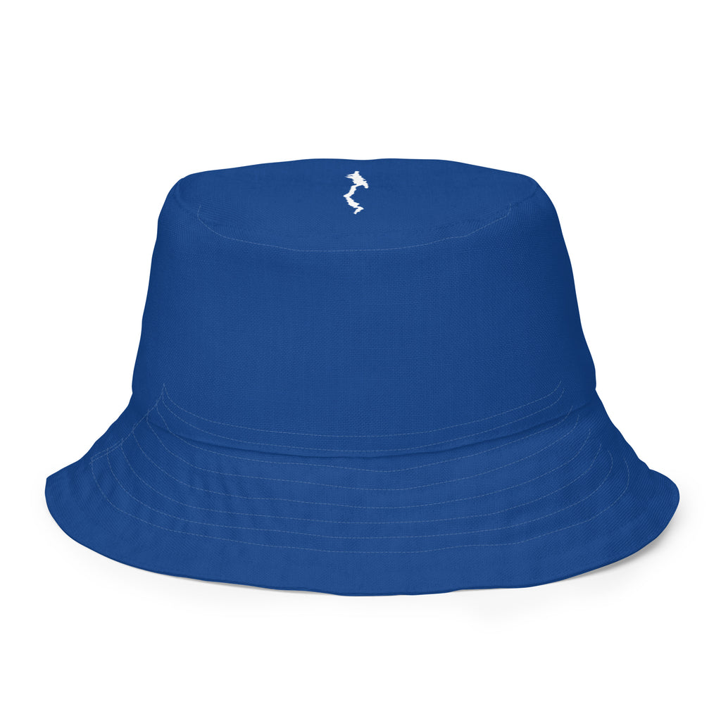 Lake George vintage map of the narrows on bucket hat reversed view back