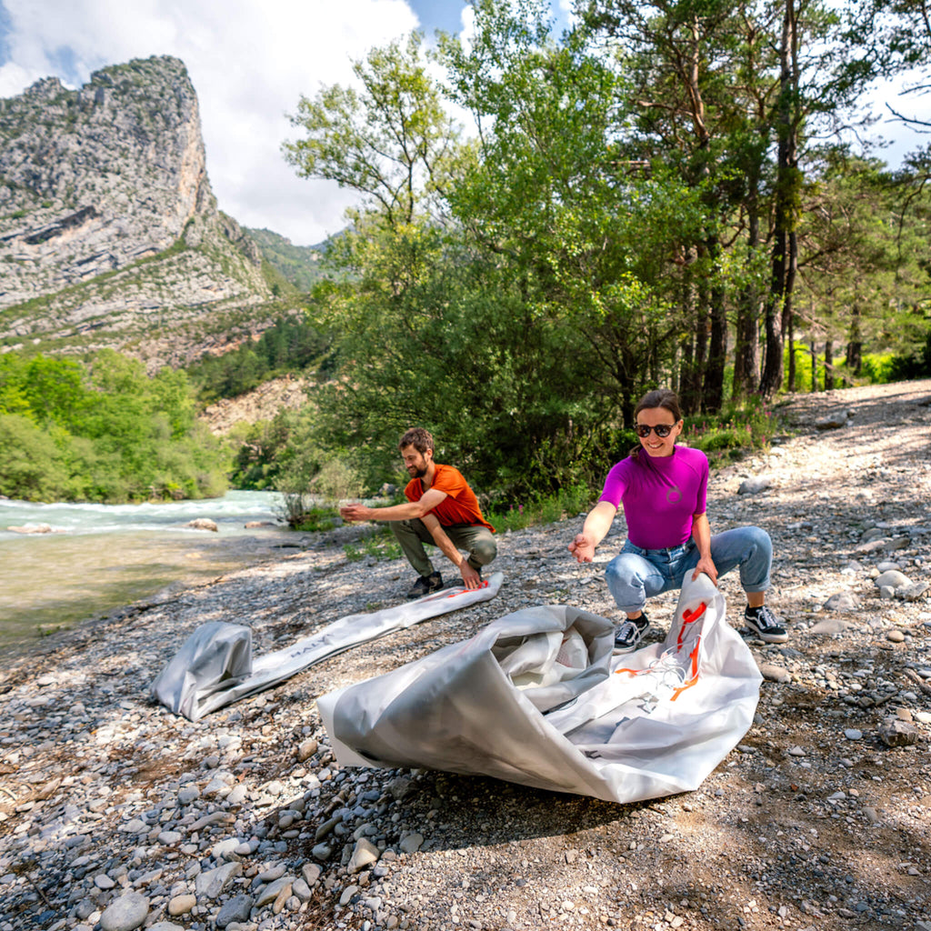 Aqua Marina Halve Ultra-Light 2-Person Packayak — 13', Foldable, Solo or Tandem