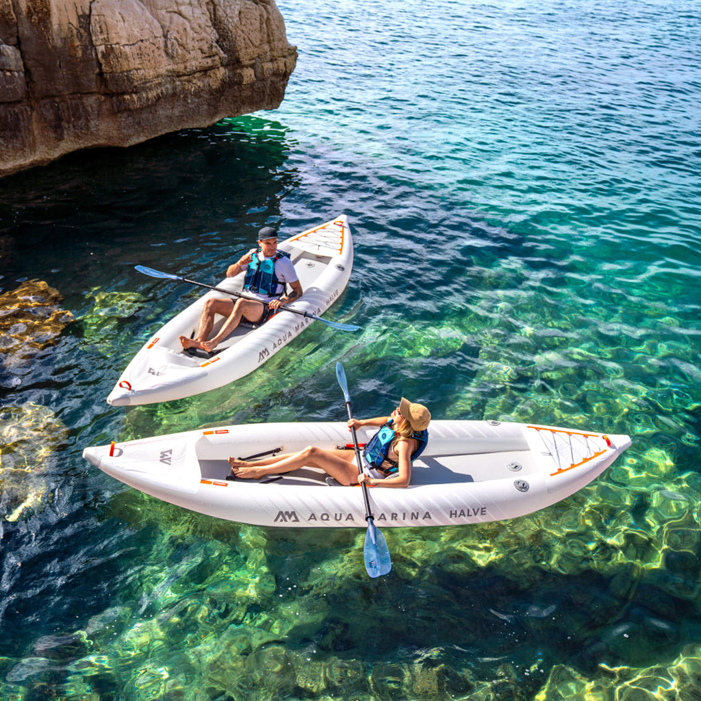 Aqua Marina Halve Ultra-Light 2-Person Packayak — 13', Foldable, Solo or Tandem