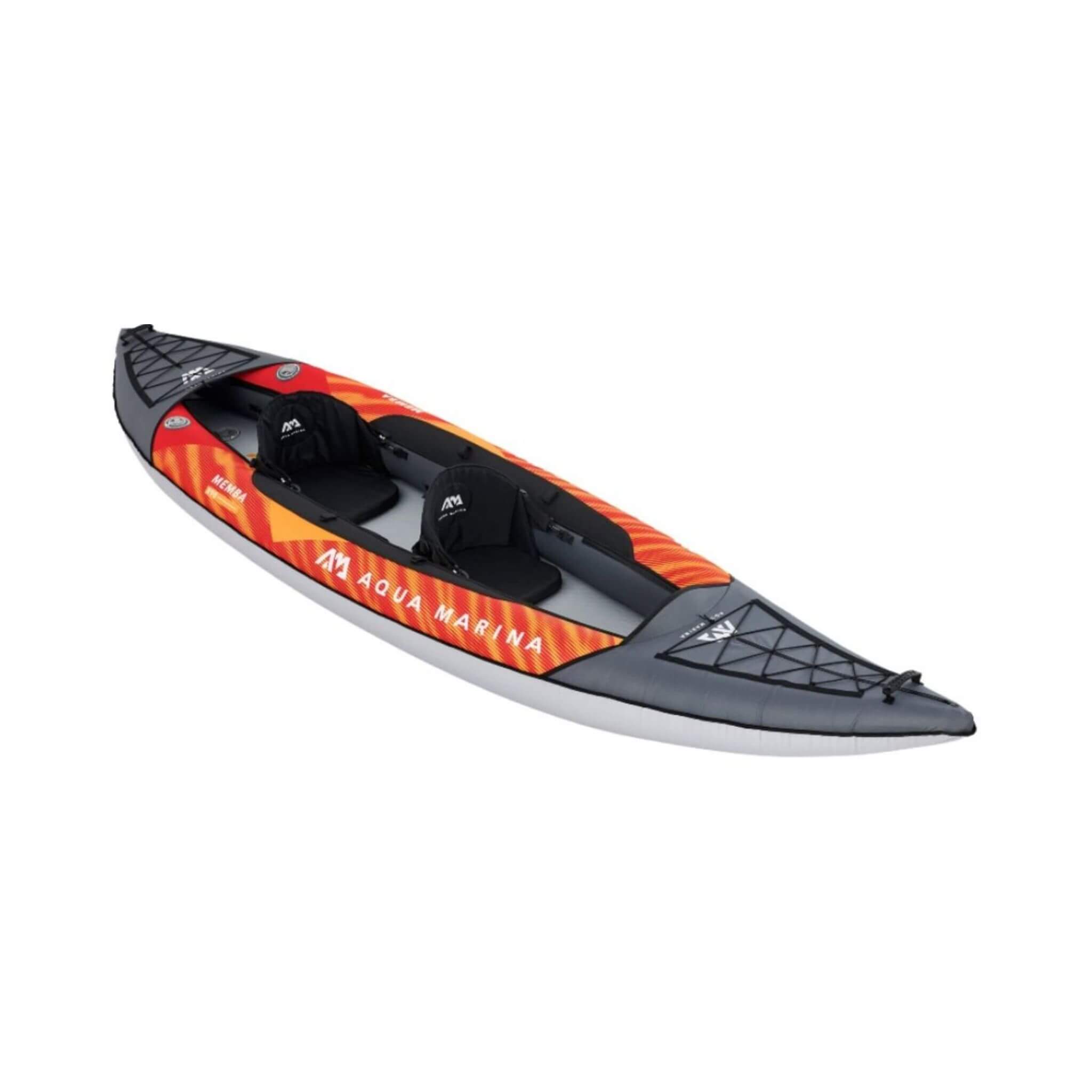 Aqua Marina Memba 390 2-Person Touring Kayak — 12', Drop-Stitch Deck, Paddles Included
