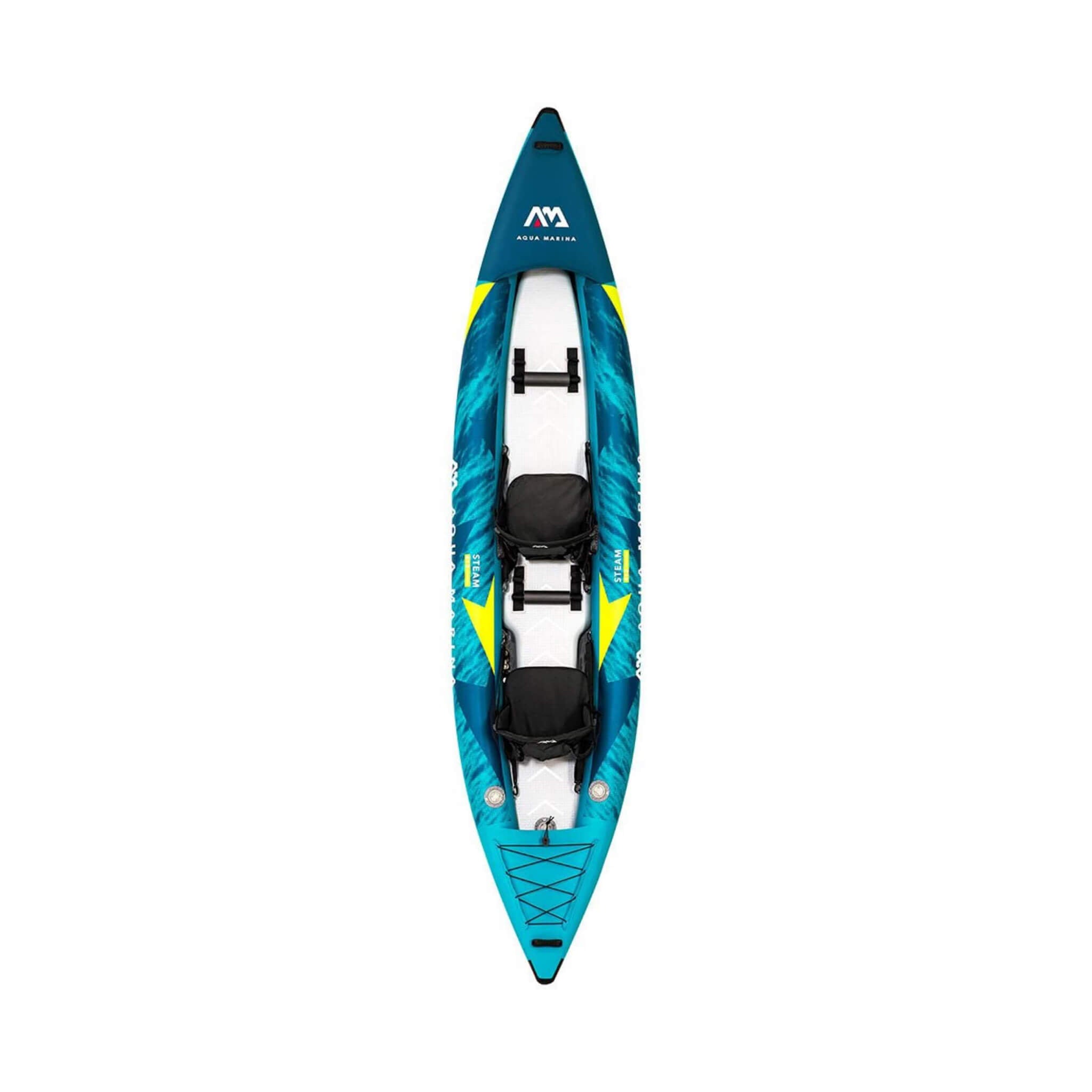 Aqua Marina Steam 412 2-Person Inflatable Kayak — 14', Drop-Stitch Floor, Class III Ready