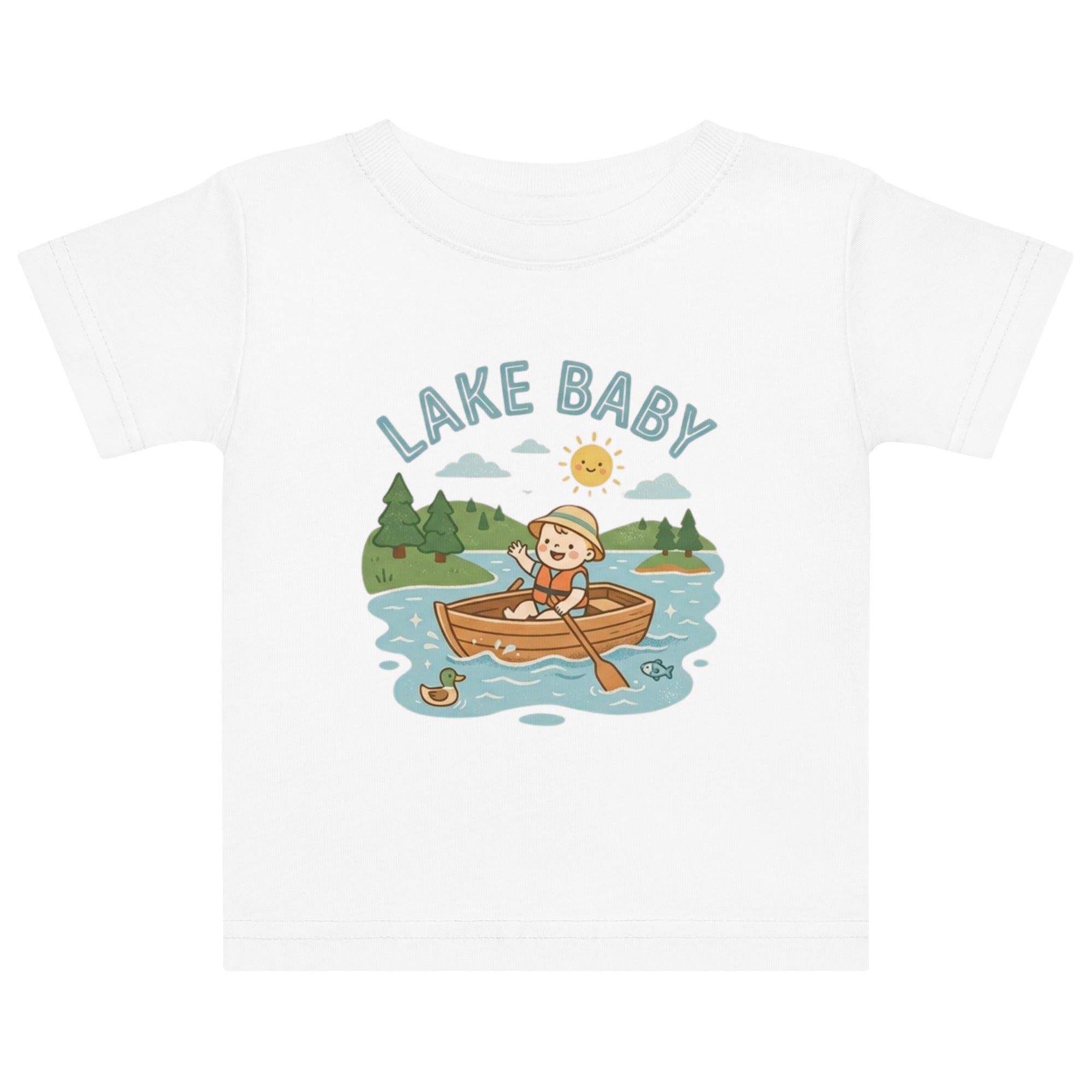 Lake Baby Jersey T-Shirt for Infants front view