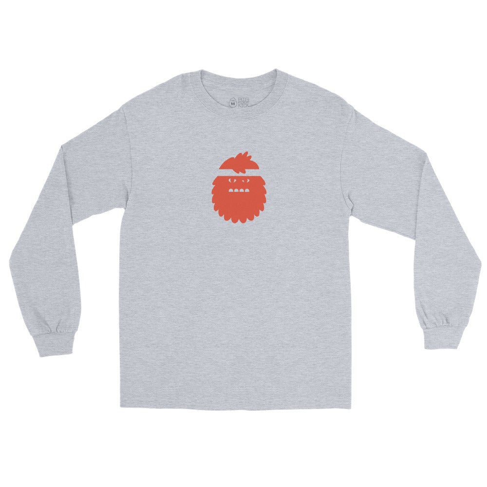 Bigfoot Long Sleeve Shirt — Gray, 100% Combed Cotton