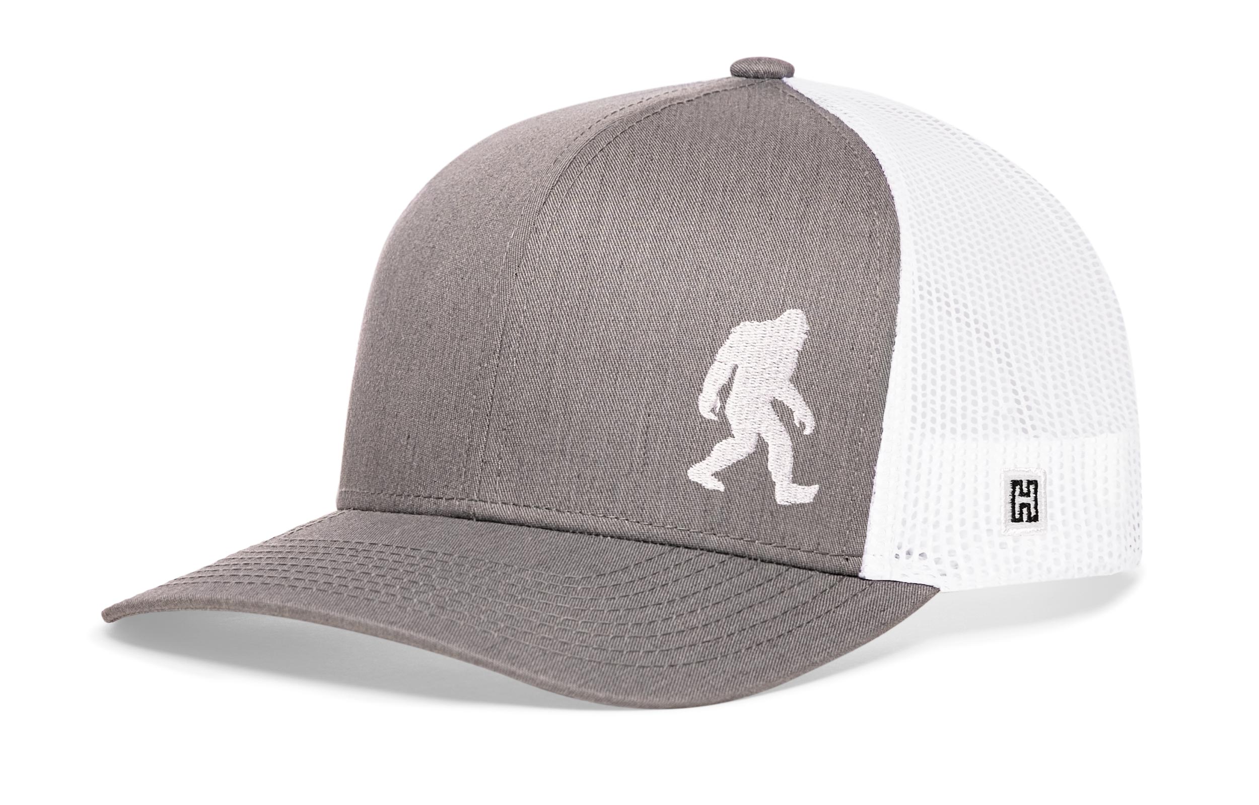 Bigfoot Trucker Hat — Sasquatch Embroidered Snapback, 3 Colors