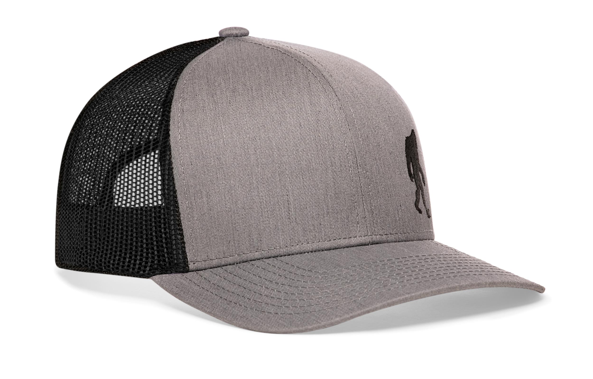 Bigfoot Trucker Hat — Sasquatch Embroidered Snapback, 3 Colors
